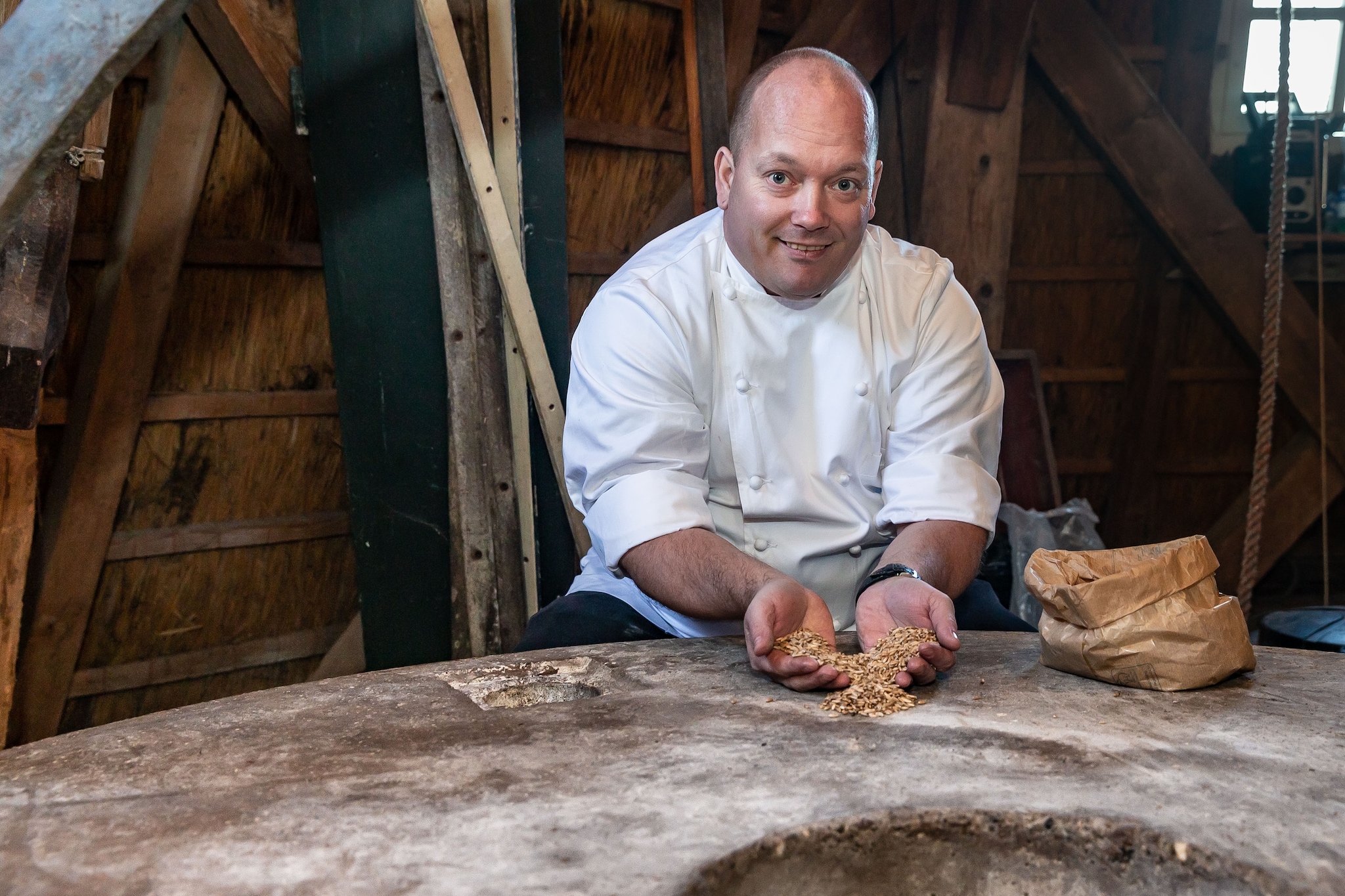 Jarno Eggen in molen De Leijen. Foto: archief/Pedro Sluiter Jarno Eggen in molen De Leijen. Foto: archief/Pedro Sluiter