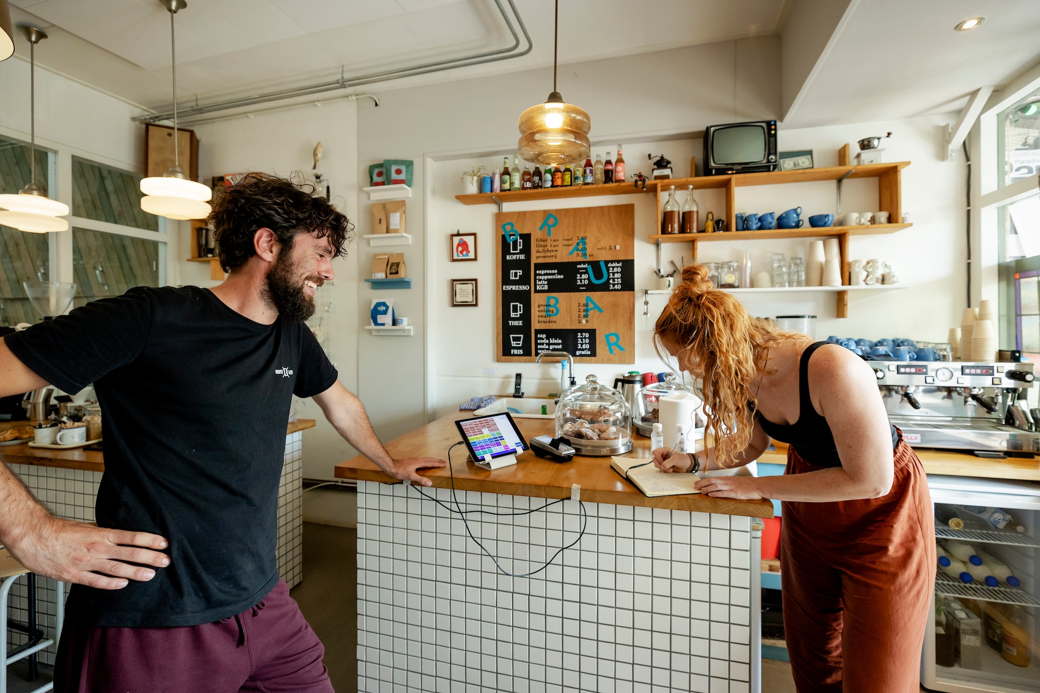 Koffiezaak in Utrecht. Koffiezaak in Utrecht. Foto: Hollandse Hoogte / ANP