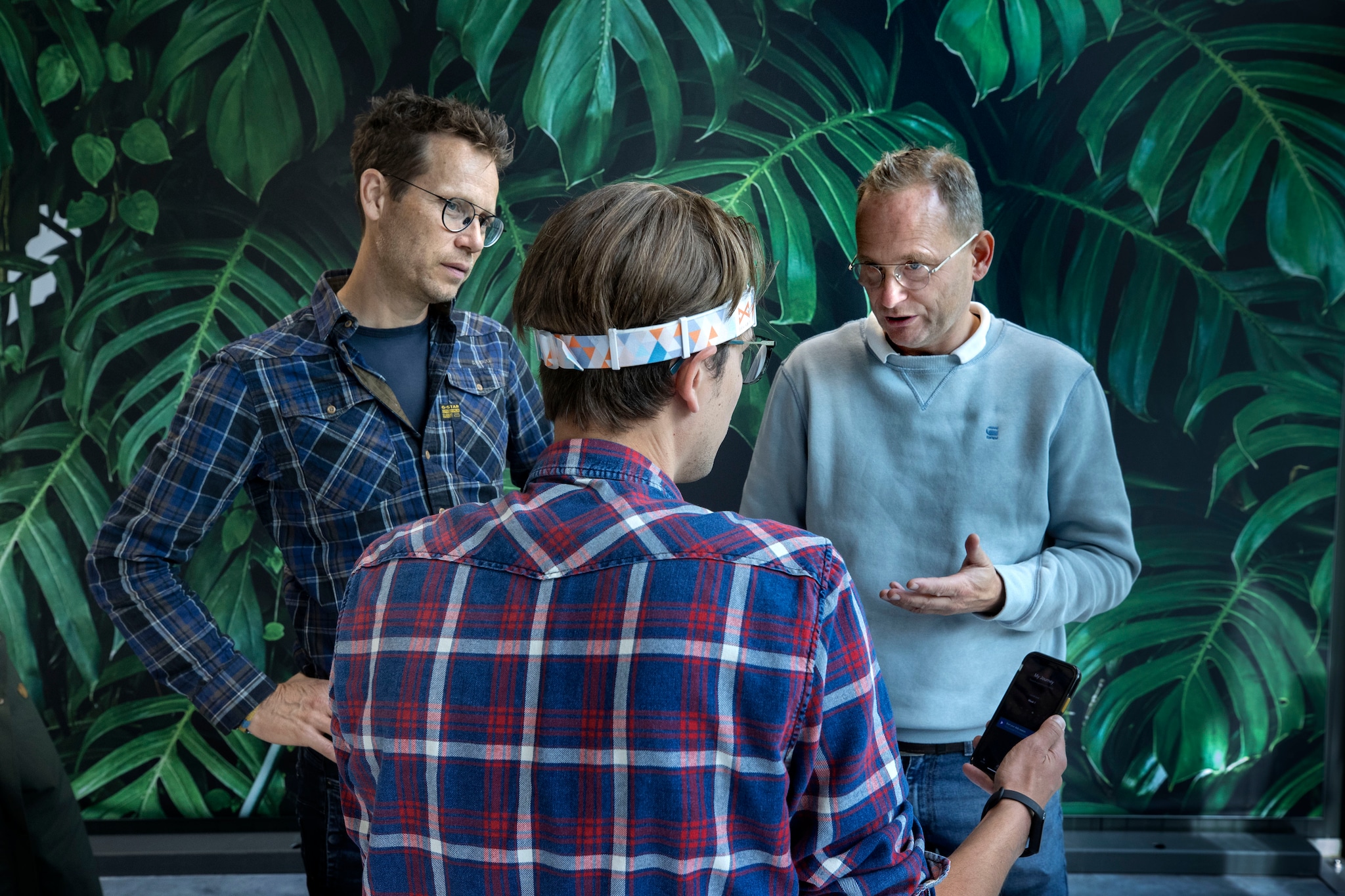 Oprichters Han Dirkx (l) en Jur Vellema van Alphabeats wilden topsporters helpen beter te presteren door hun hersengolven te trainen. Oprichters Han Dirkx (l) en Jur Vellema van Alphabeats Foto: Kees Martens/DCI Media