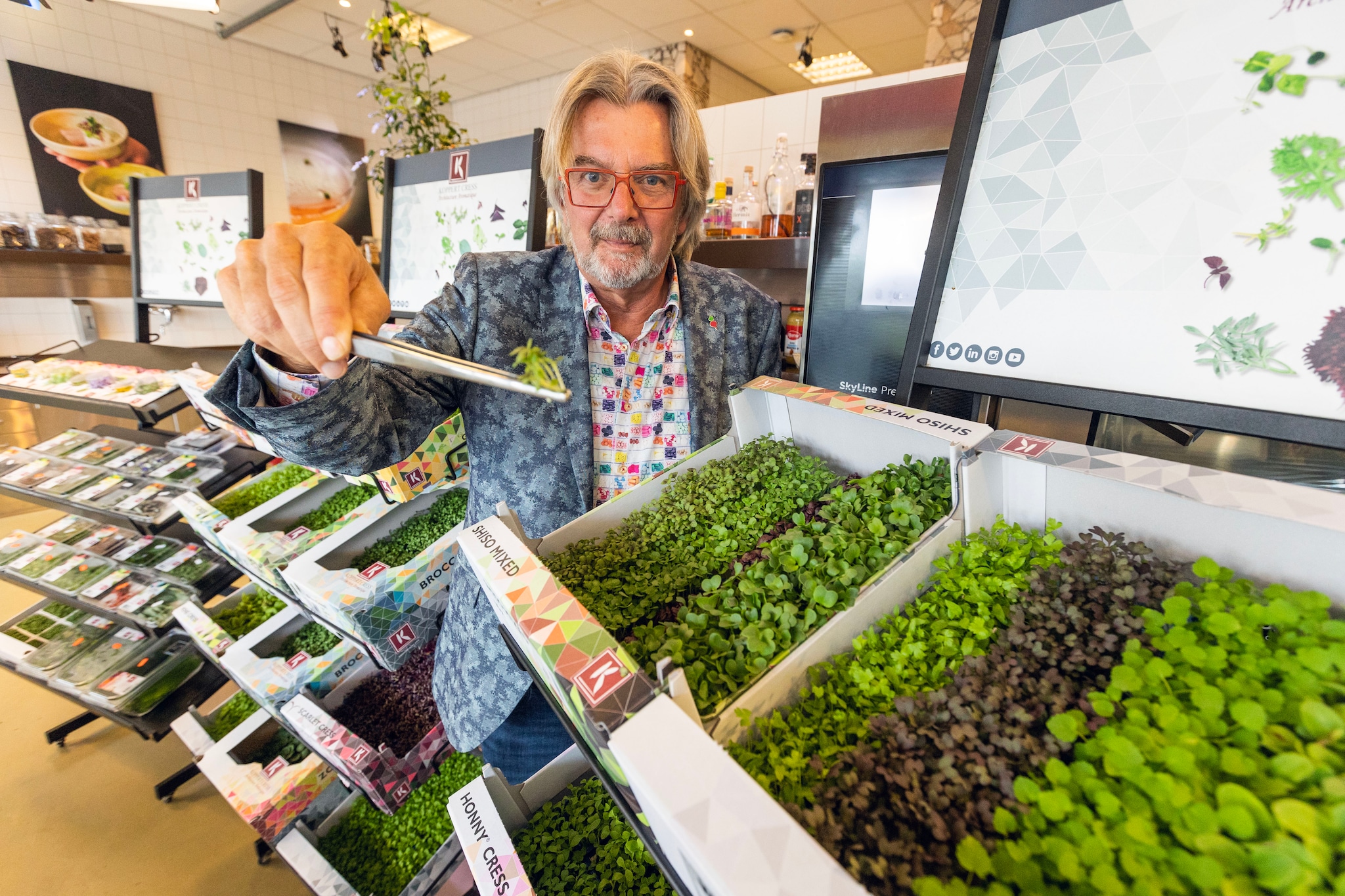 Rob Baan, directeur van Koppert Cress, culinaire cresskwekerij. Nico Schouten