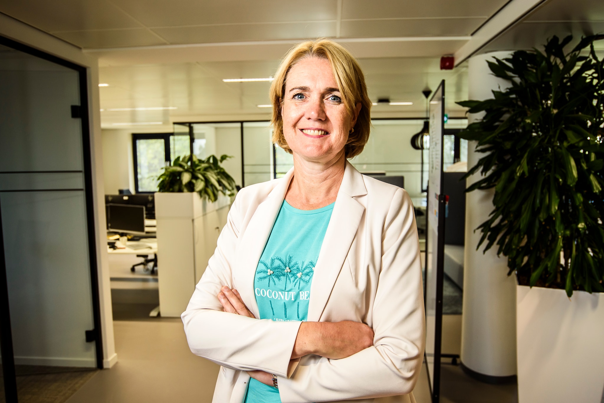 Inge Zwijnenberg. Inge Zwijnenberg, lid van de Raad van Bestuur van Carintreggeland. Foto: Reinier van Willigen