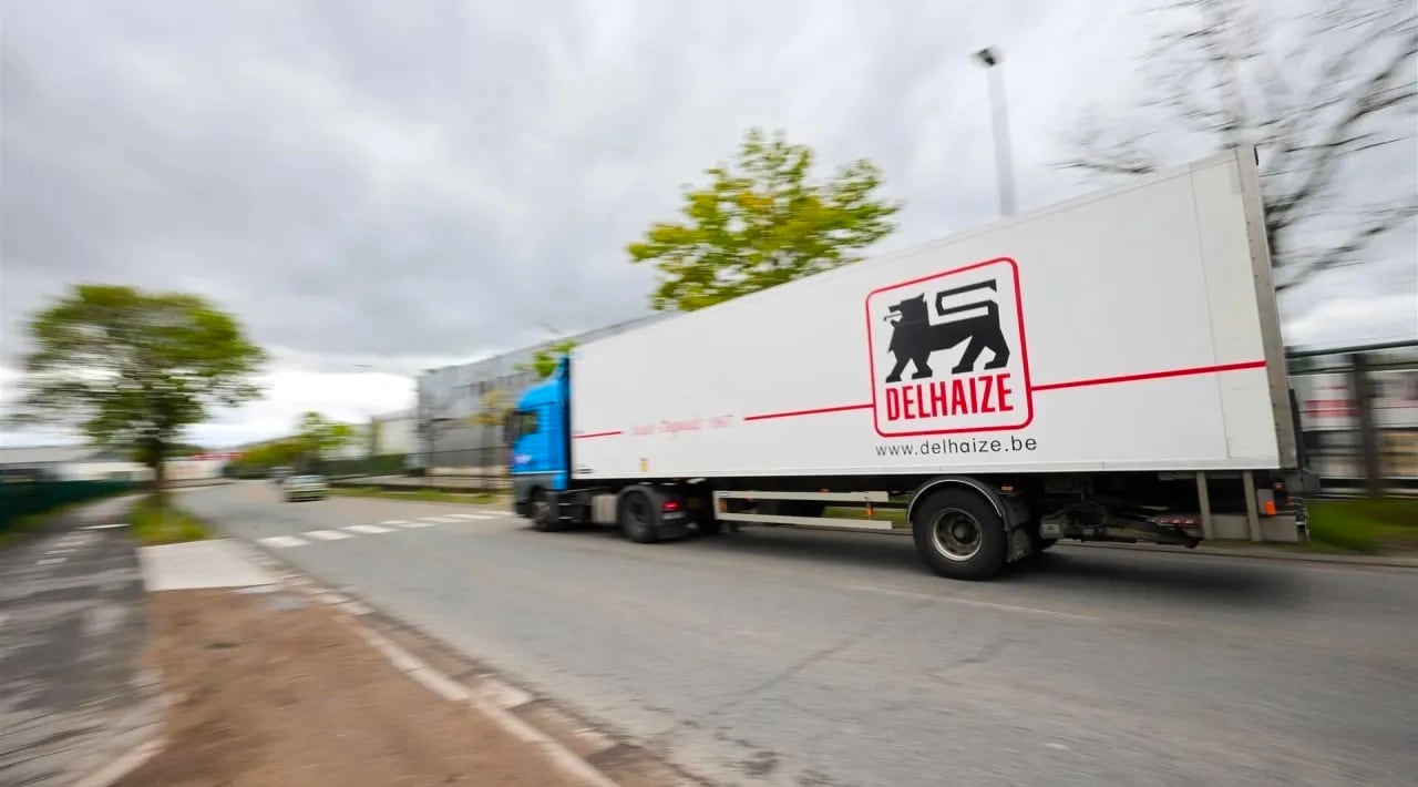 Een vrachtwagen van Ahold Delhaize. ANP
