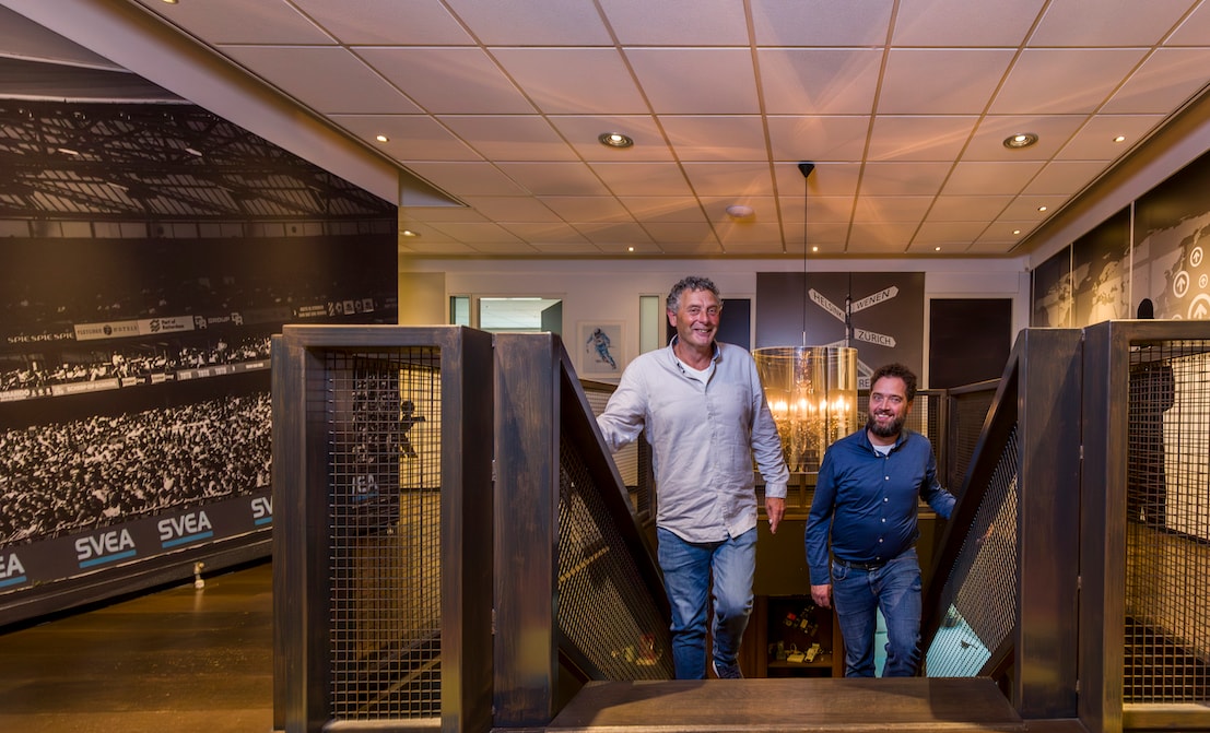Rutger van der Starre (links) en Arnold Nonnekes van Svea.