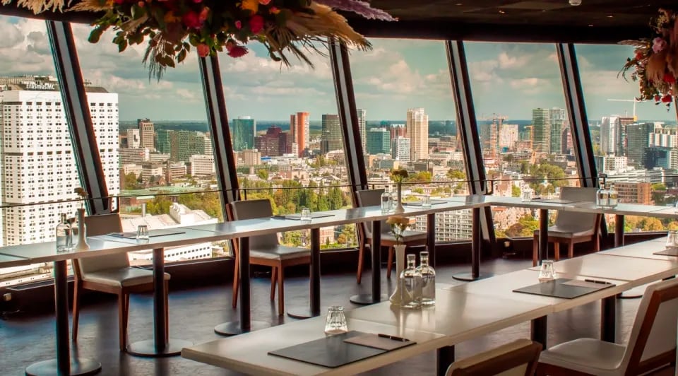Vergaderen in de Euromast: een icoon in Rotterdam. Foto: Euromast
