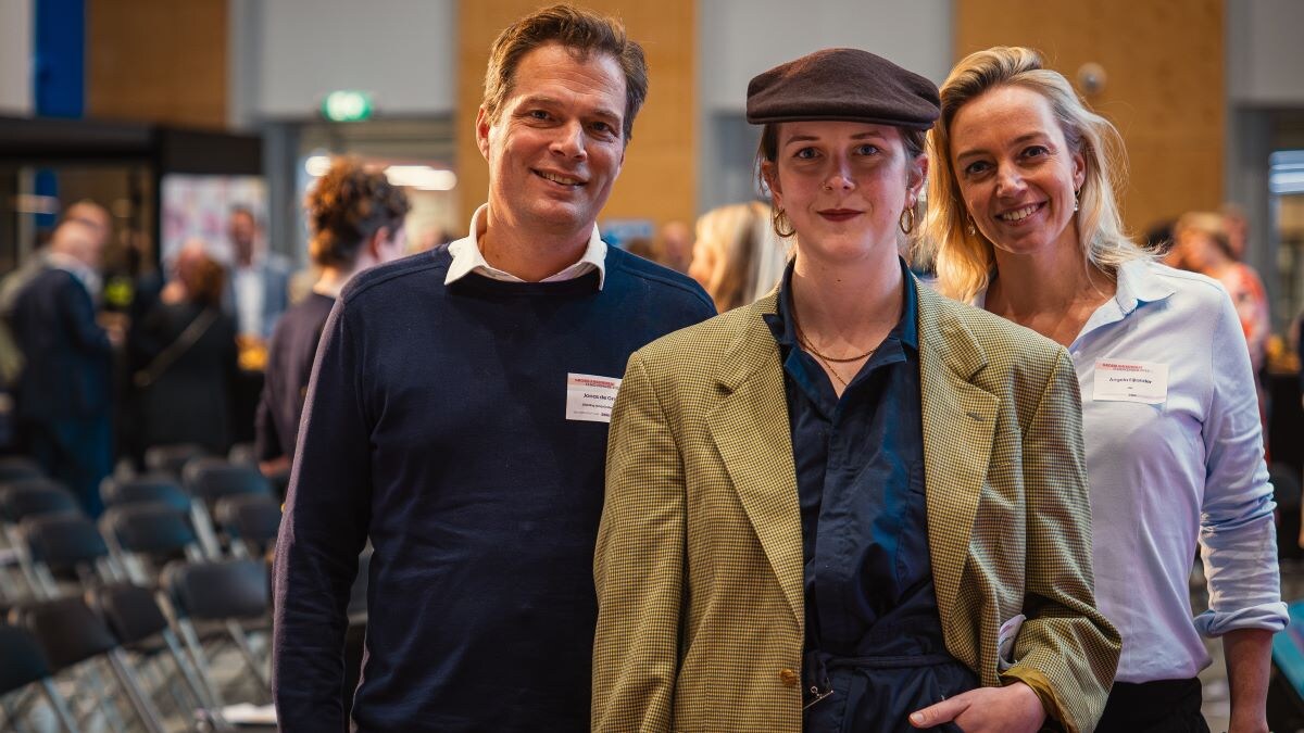 Jonas (directeur Jong Ondernemen), Kelly (lid Raad van Toekomst SNS en zelfstandig ondernemer) en Angela (directeur SNS). Jong Ondernemen