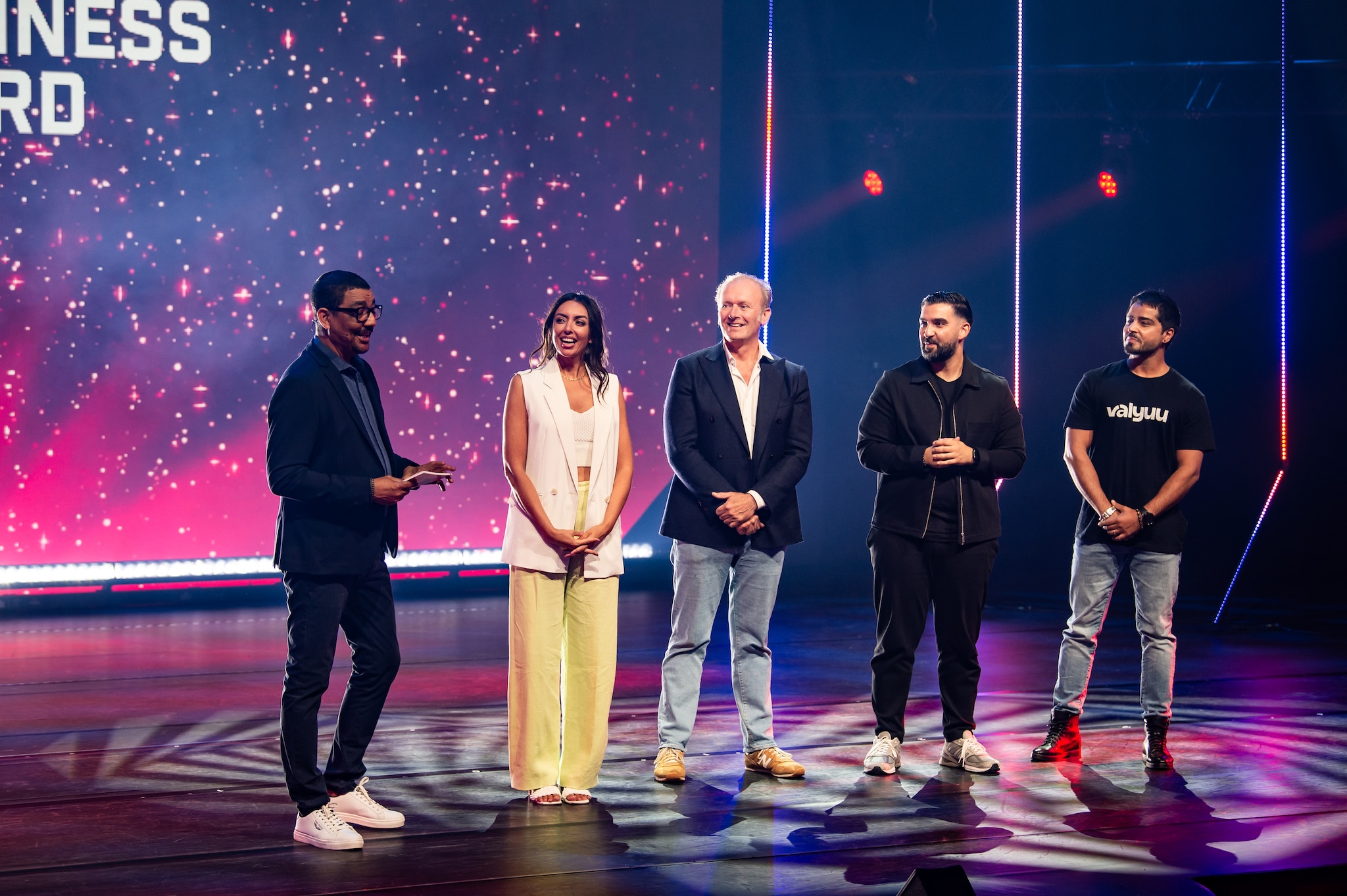 De deelnemers van aflevering twee. AFAS Young Business Awards