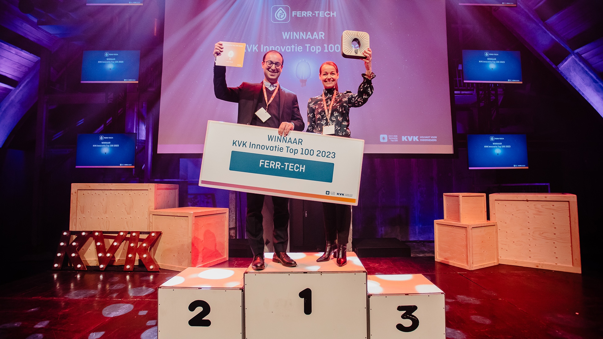 KVK Innovatie top 100 uitreiking. Jeancarlo Nunes dos Anjos