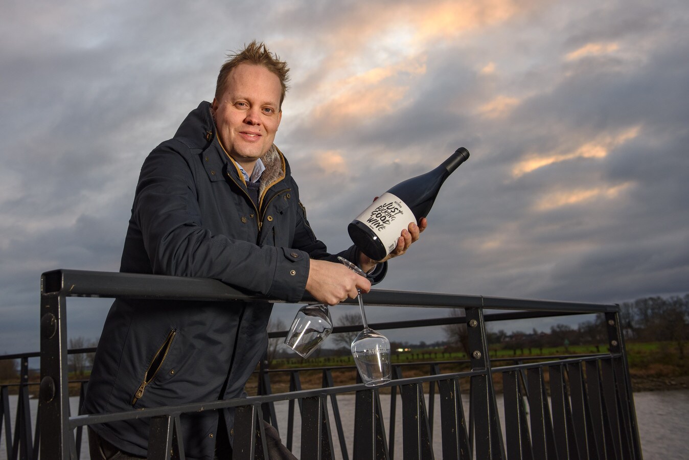Biologische wijnondernemer Derrick Neleman sluit laatste winkel en zet in op online. Archieffoto Jeroen Jazet