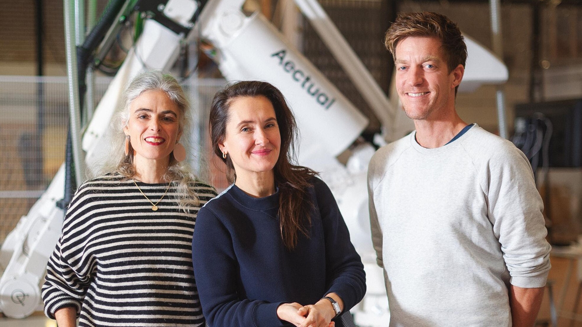Aectual oprichters Martine de Wit (l), Hedwig Heinsman (m) en Hans Vermeulen (r). Aectual