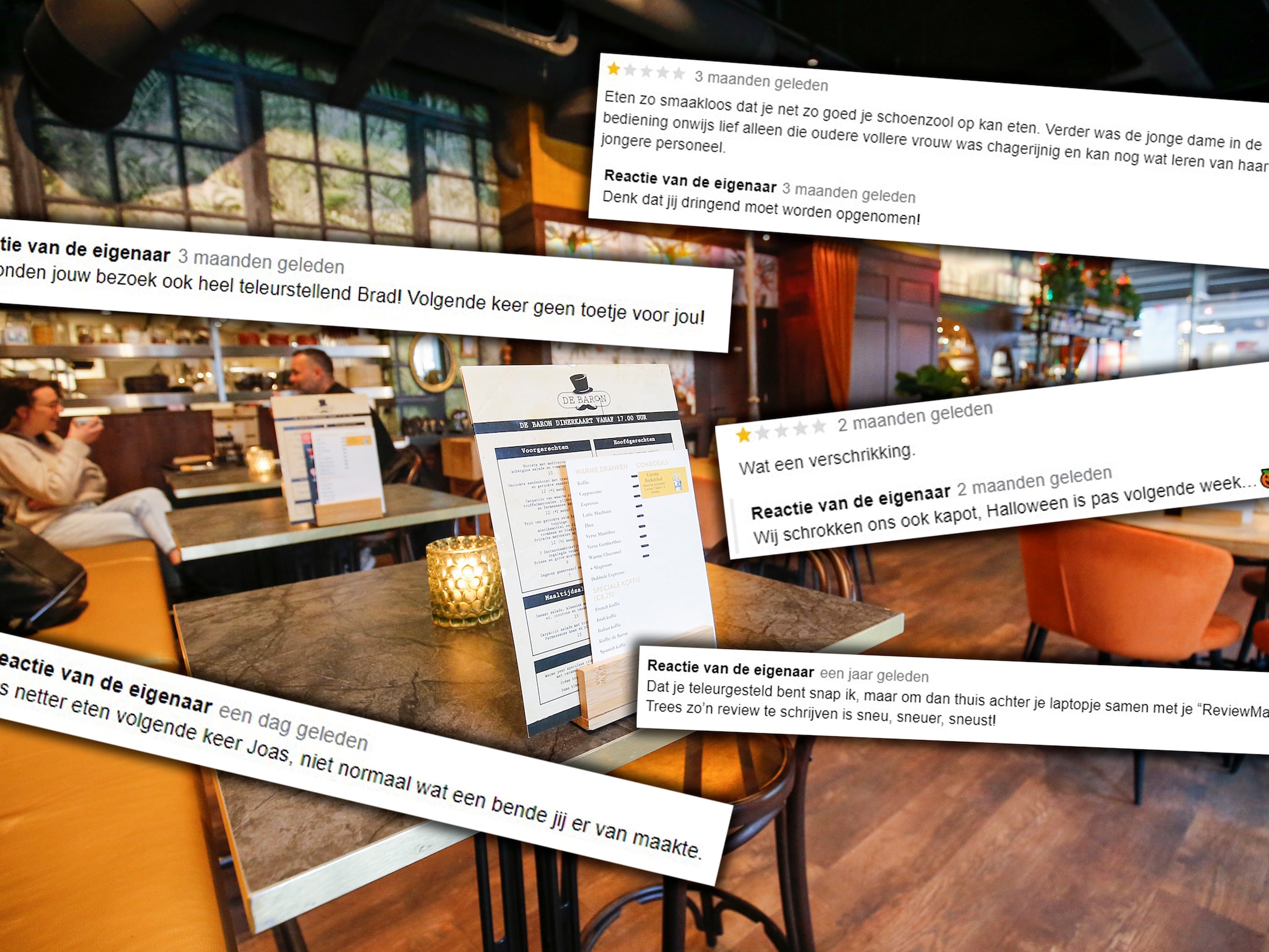 horecaondernemer brandt gasten af na negatieve review op google goede tactiek of onverstandig