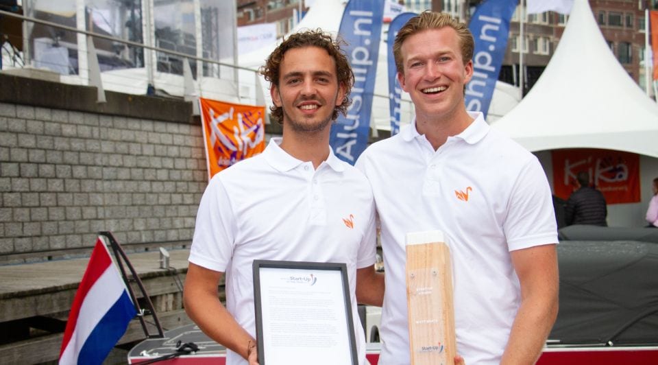 De oprichters van Watt Boats, Mees Brouwer (r) en Koen Bogaerts. Foto's: Watt Boats