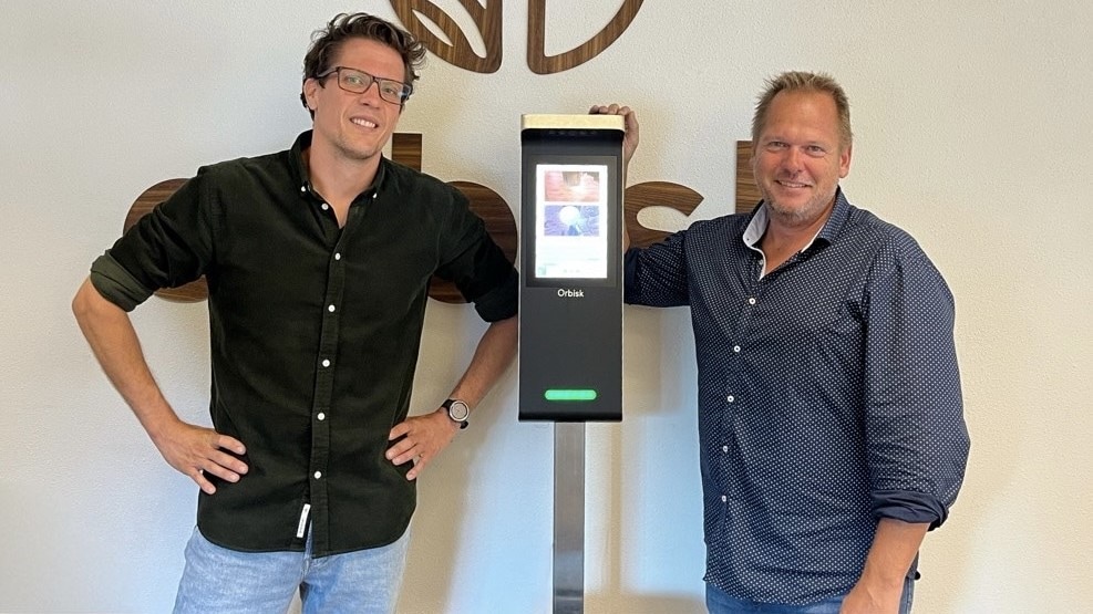 Olaf van Veen (ceo en founder Orbisk, links) en Ricardo Eshuis. Foto: SVH