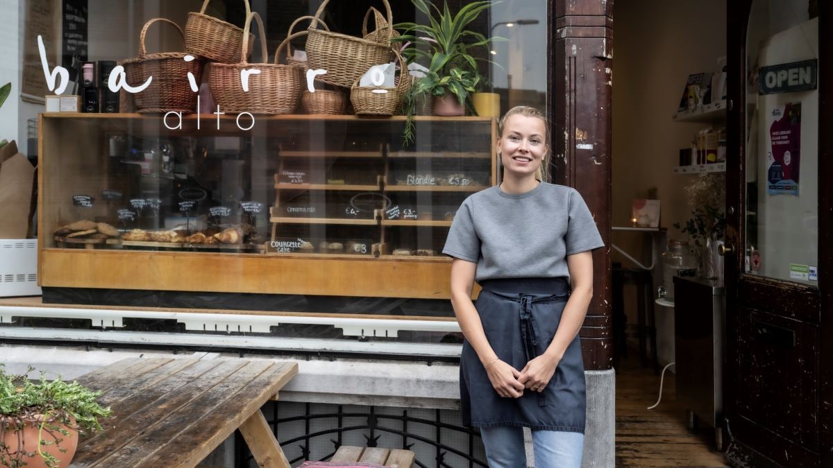 Marleen de Kort is onder meer eigenaar van koffiezaak Bairro Alto in Nijmegen. Foto: Paul Rapp