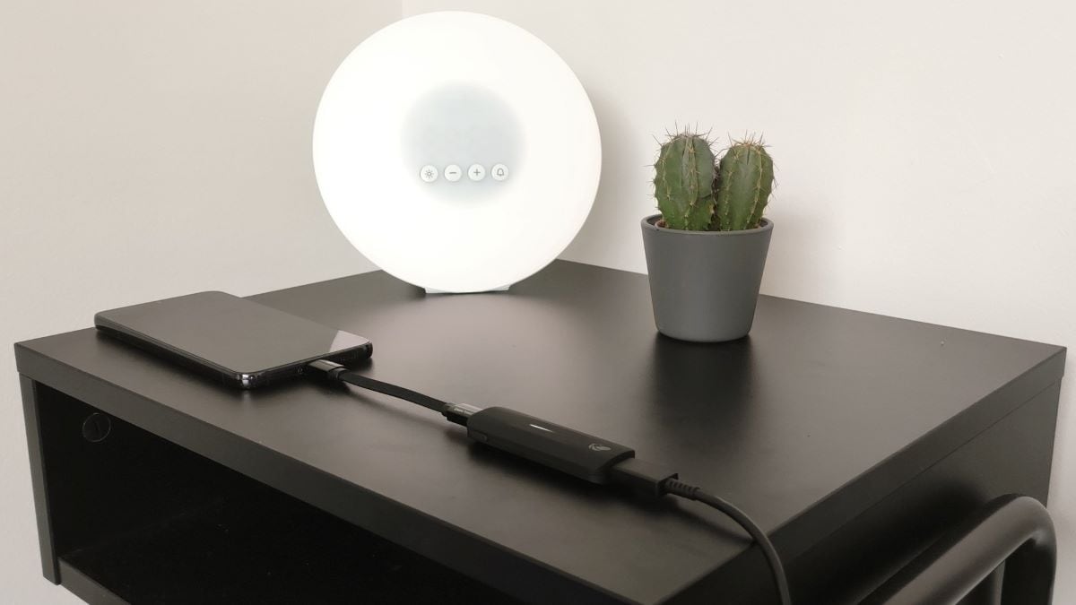 De Battery Life Extender in gebruik.