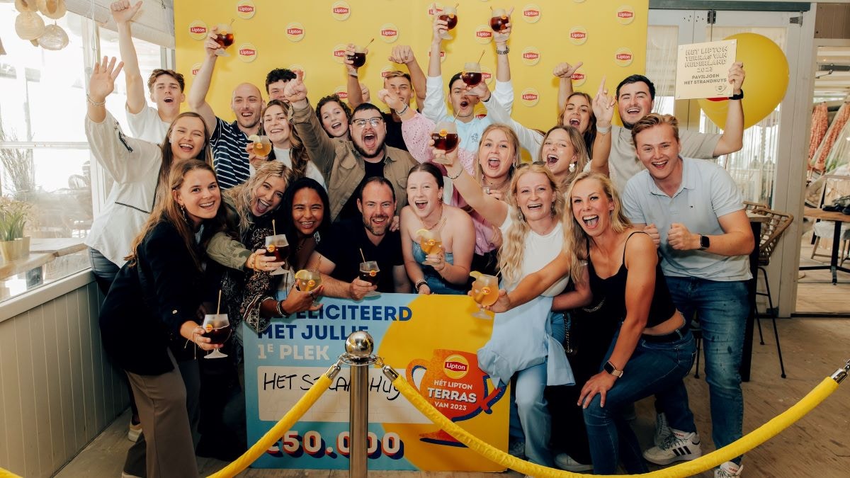 Paviljoen het Strandhuys in Bergen op Zoom kwam als grote winnaar uit de bus. Foto: Lipton