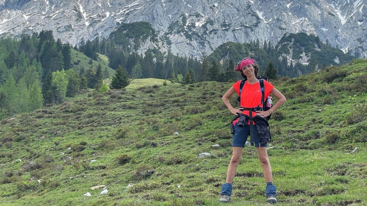 B&amp;B-eigenaar Nelleke Griffioen in de Oostenrijkse Alpen.