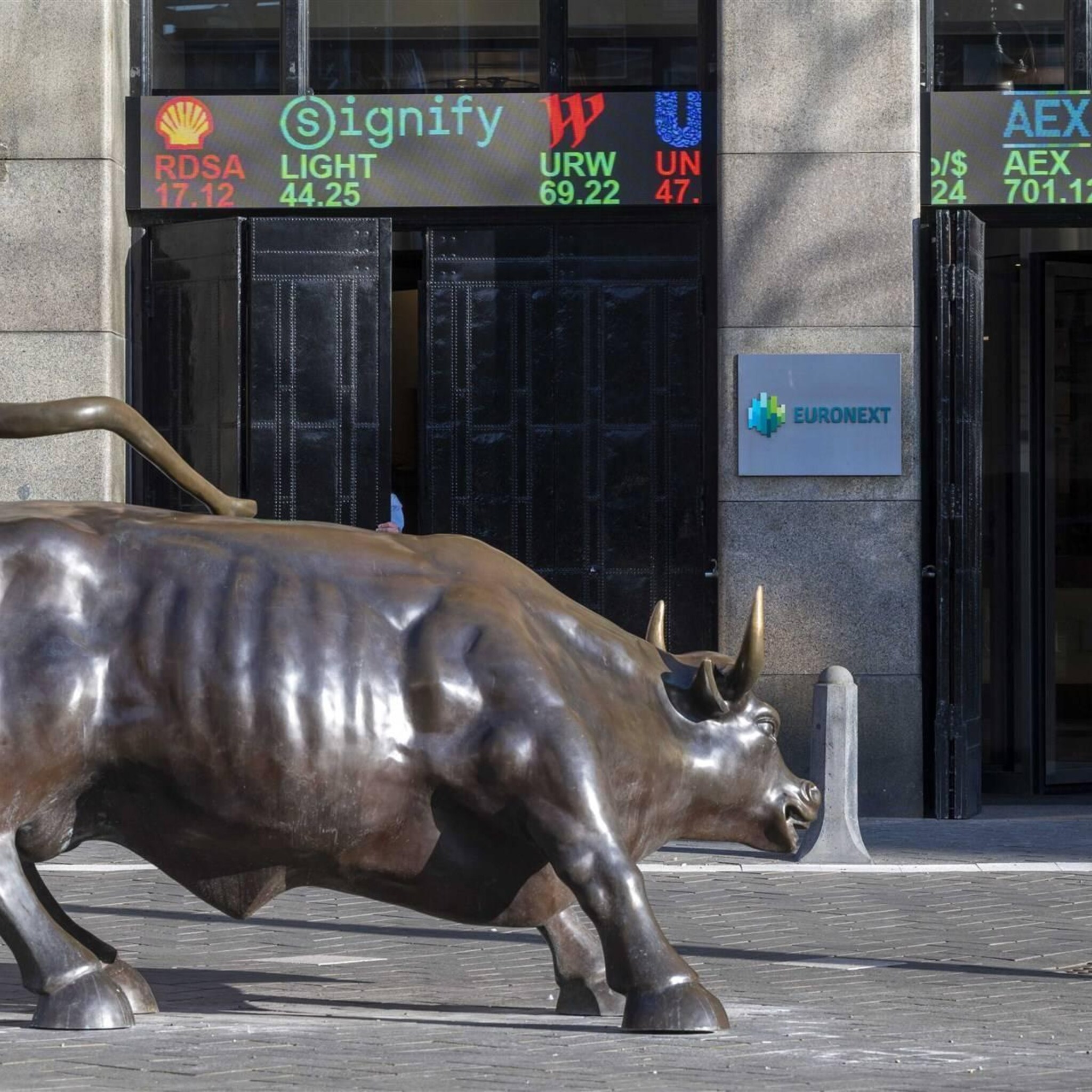 koersen over breed front omhoog philips enige daler in aex