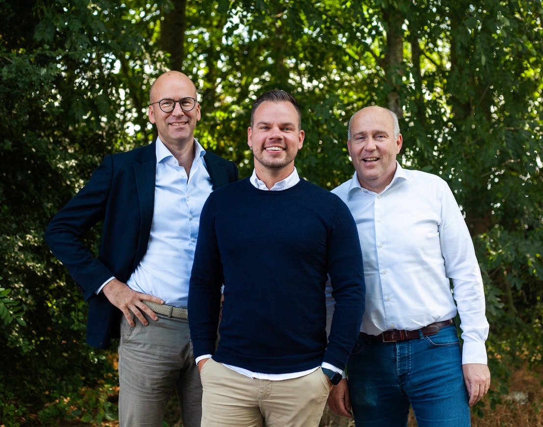 Van links naar rechts: Wout Jan Wessels Boer, Mark Bos en Arnold Bergsma. Beeld: Mark Bos