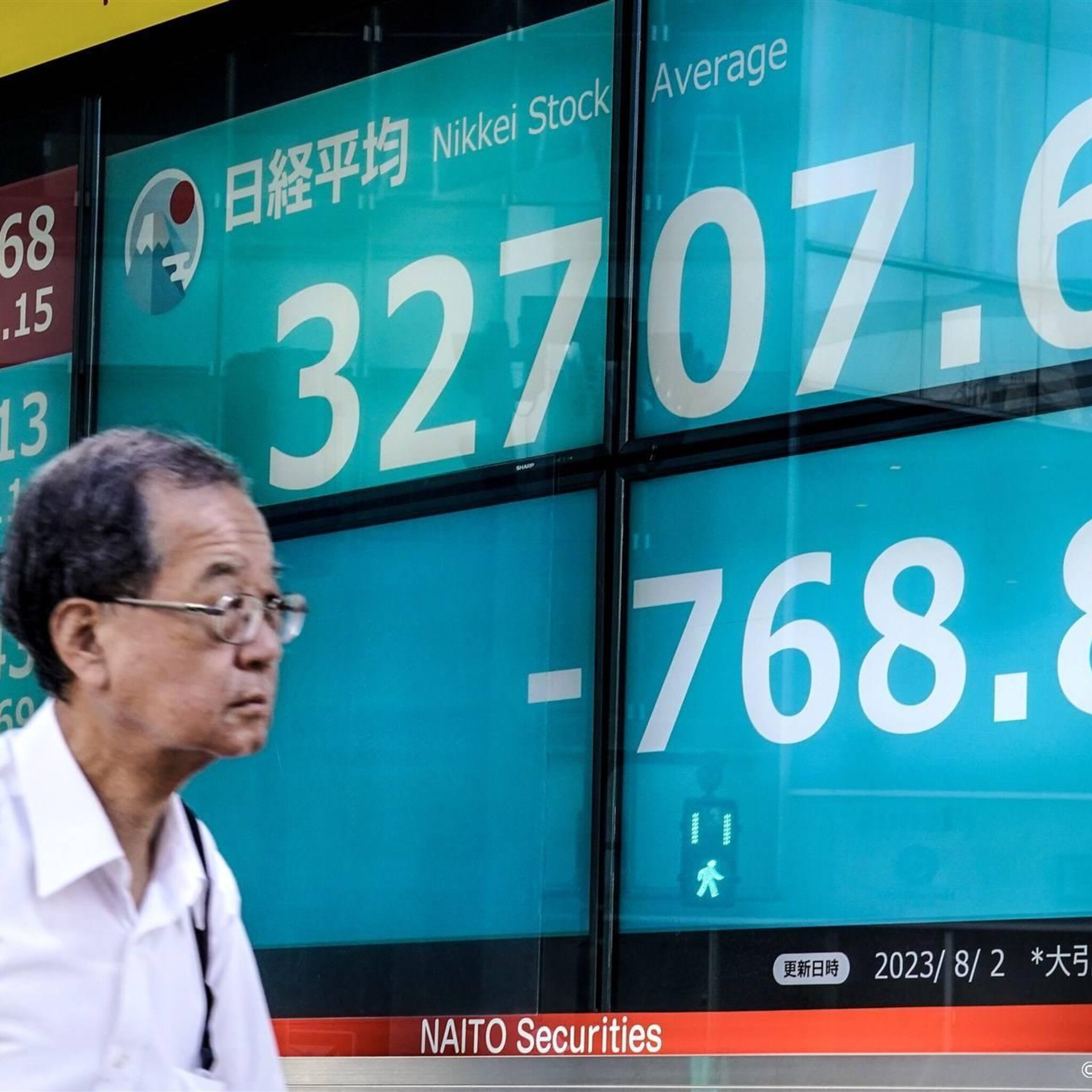 nikkei daalt door koersverliezen bij banken en techbedrijven
