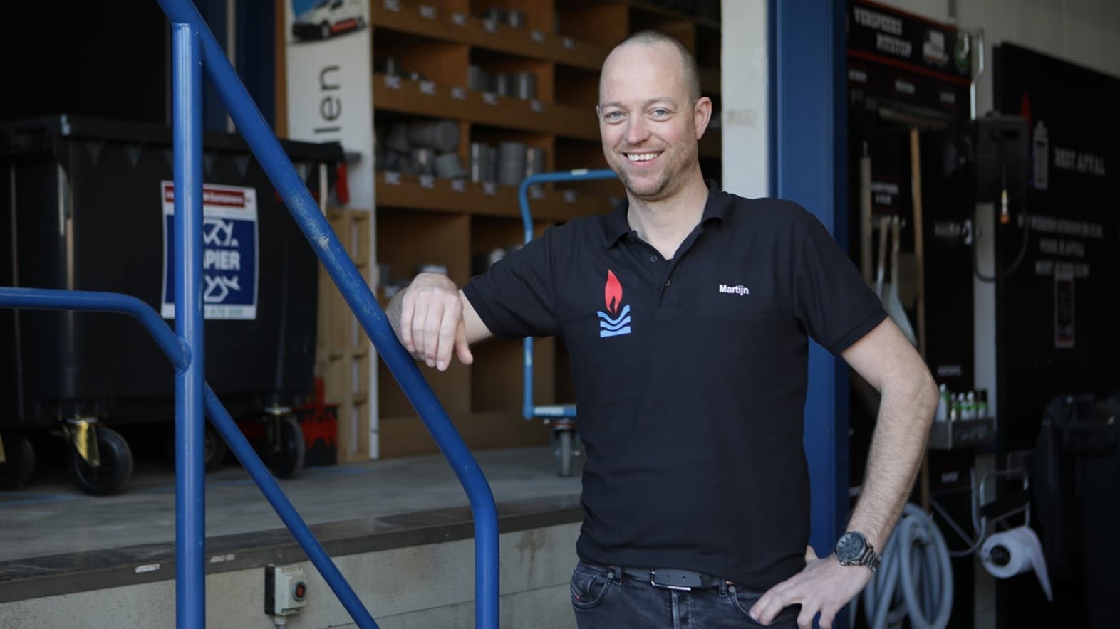 Martijn Verspeek, de eigenaar van Installatiebedrijf Verspeek.