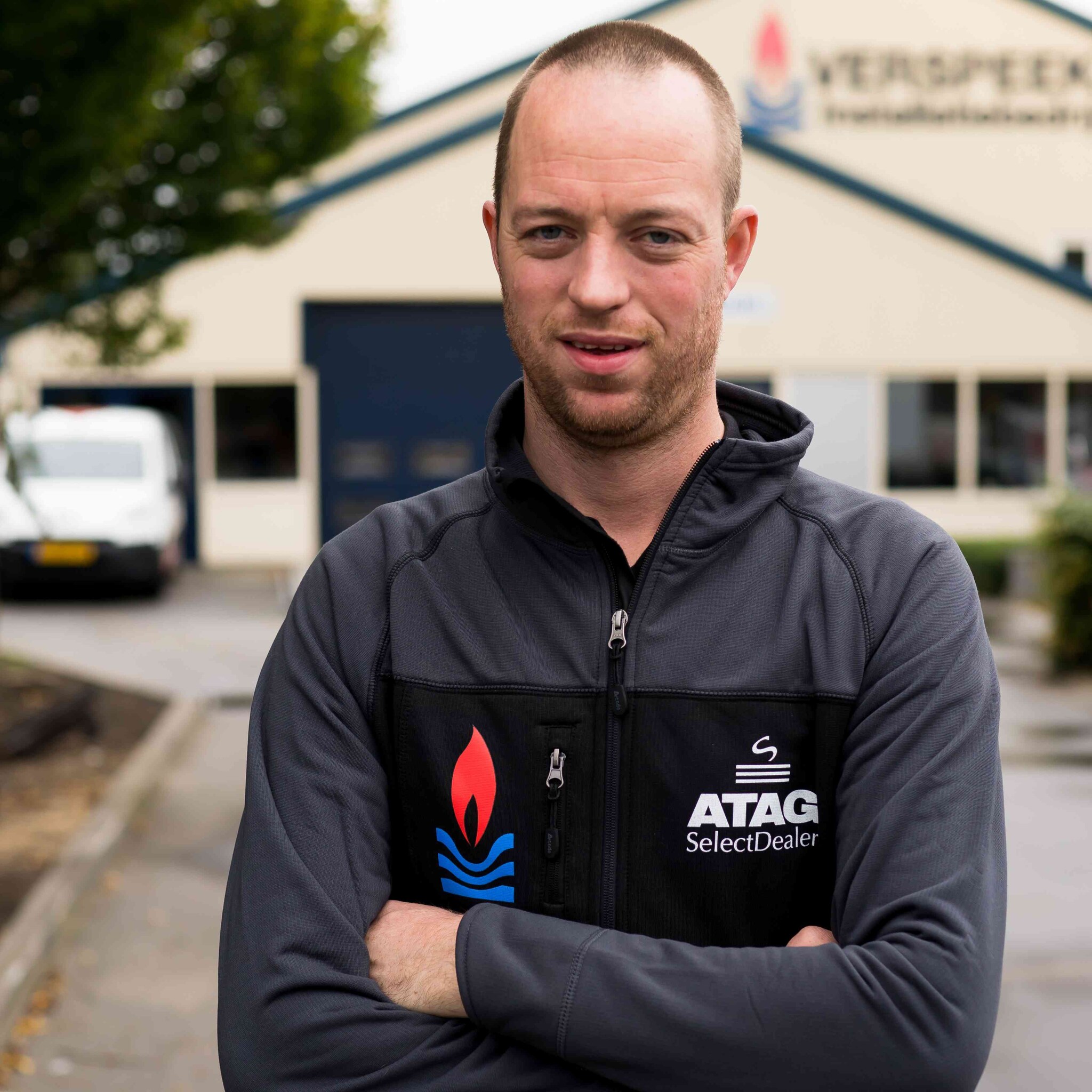 Martijn Verspeek: ,,Dat wij op deze manier kunnen werken, heeft niets met de grote hoeveelheid werk in de bouw te maken. Ik doe dit al twaalf jaar zo."