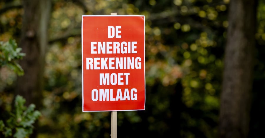 Voor veel bedrijven en consumenten is een hoge energierekening een blok aan het been. Foto: ANP