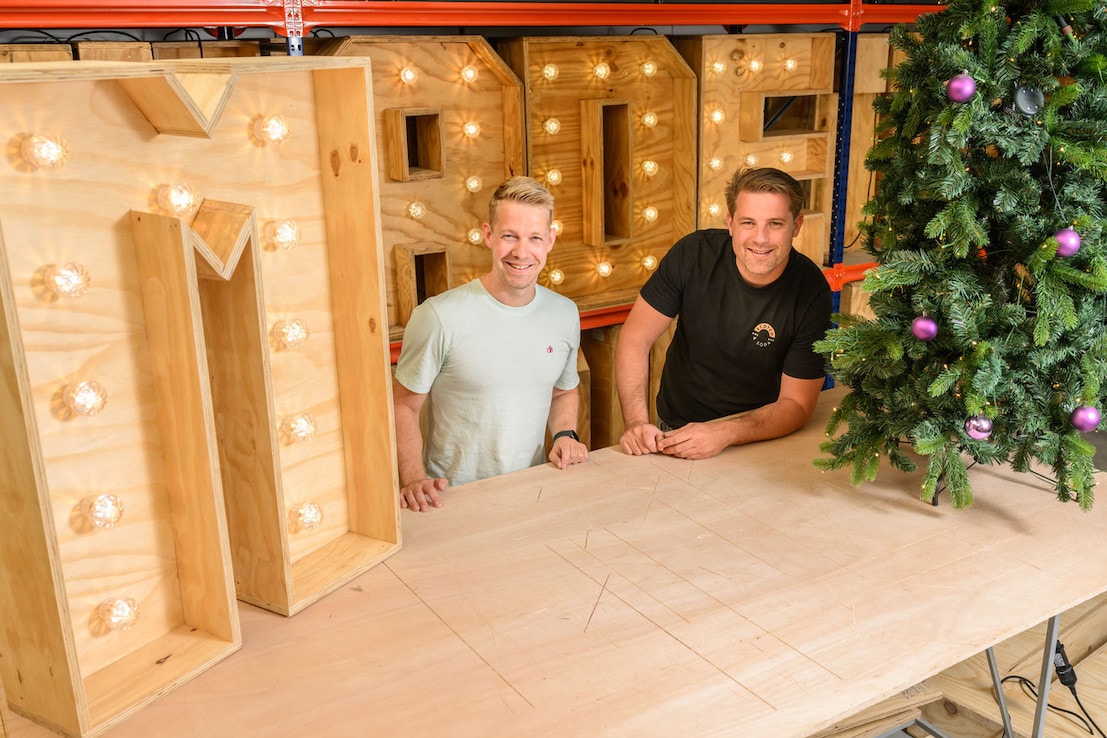 Bas ter Beke (rechts) en Rob Stegehuis. Beeld: Lars Smook