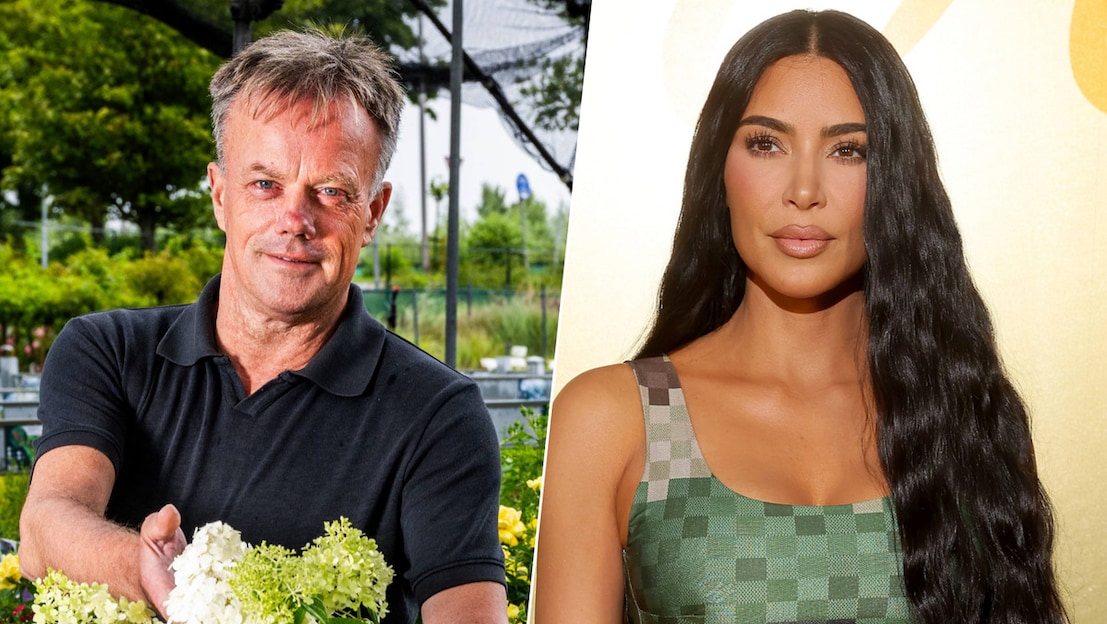 Directeur Fred de Koning van Greenlink (l) en Kim Kardashian (beeld: Frank de Roo/Getty Images for Louis Vuitton)