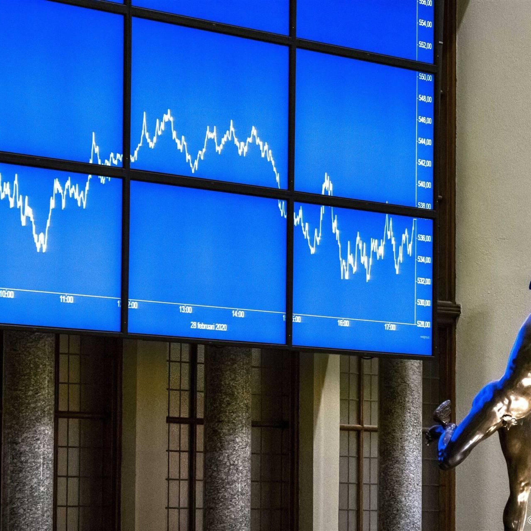 besi en shell onderaan in hogere aex umg schiet omhoog