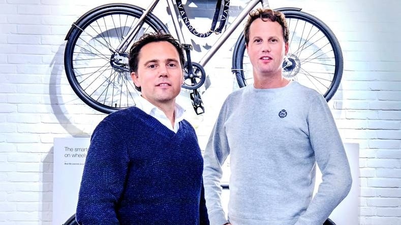 VanMoof-oprichters Taco en Ties Carlier op archiefbeeld. Foto: archief
