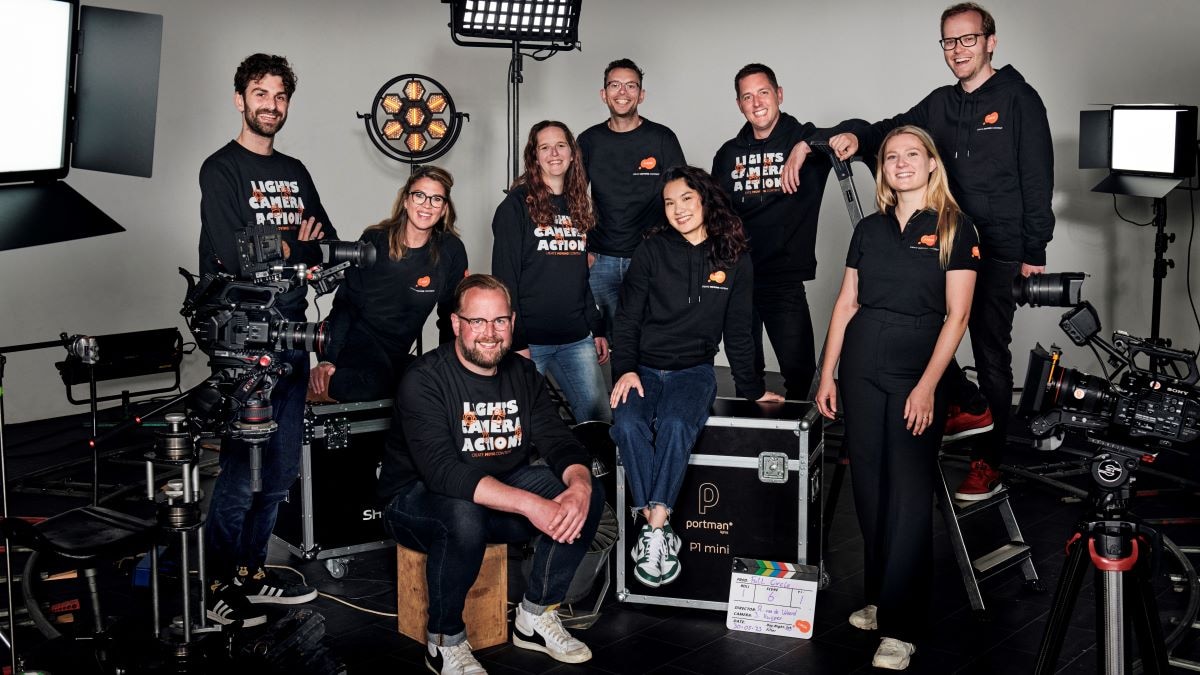 Het fitte team van full-service video agency I-MOR. Foto: I-MOR
