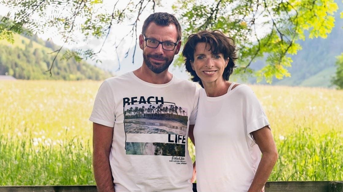 Nelleke Griffioen met haar man Hans. Foto: Sandra Koning