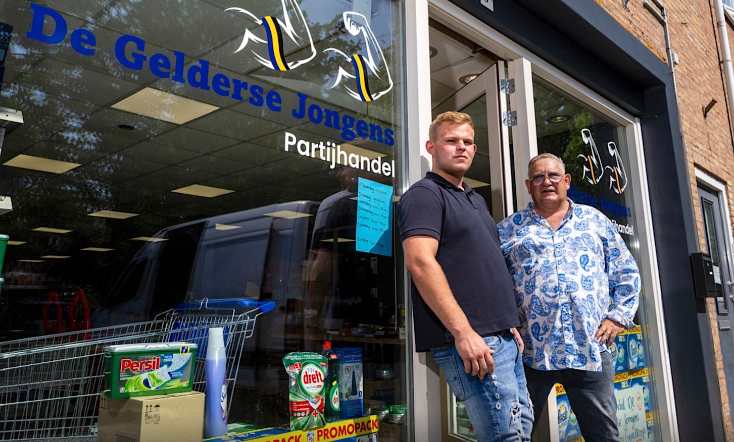 De Gelderse Jongens: Daan Kasteel (zwart T-shirt) en Pim van Anholt. Foto: Gerard Burgers
