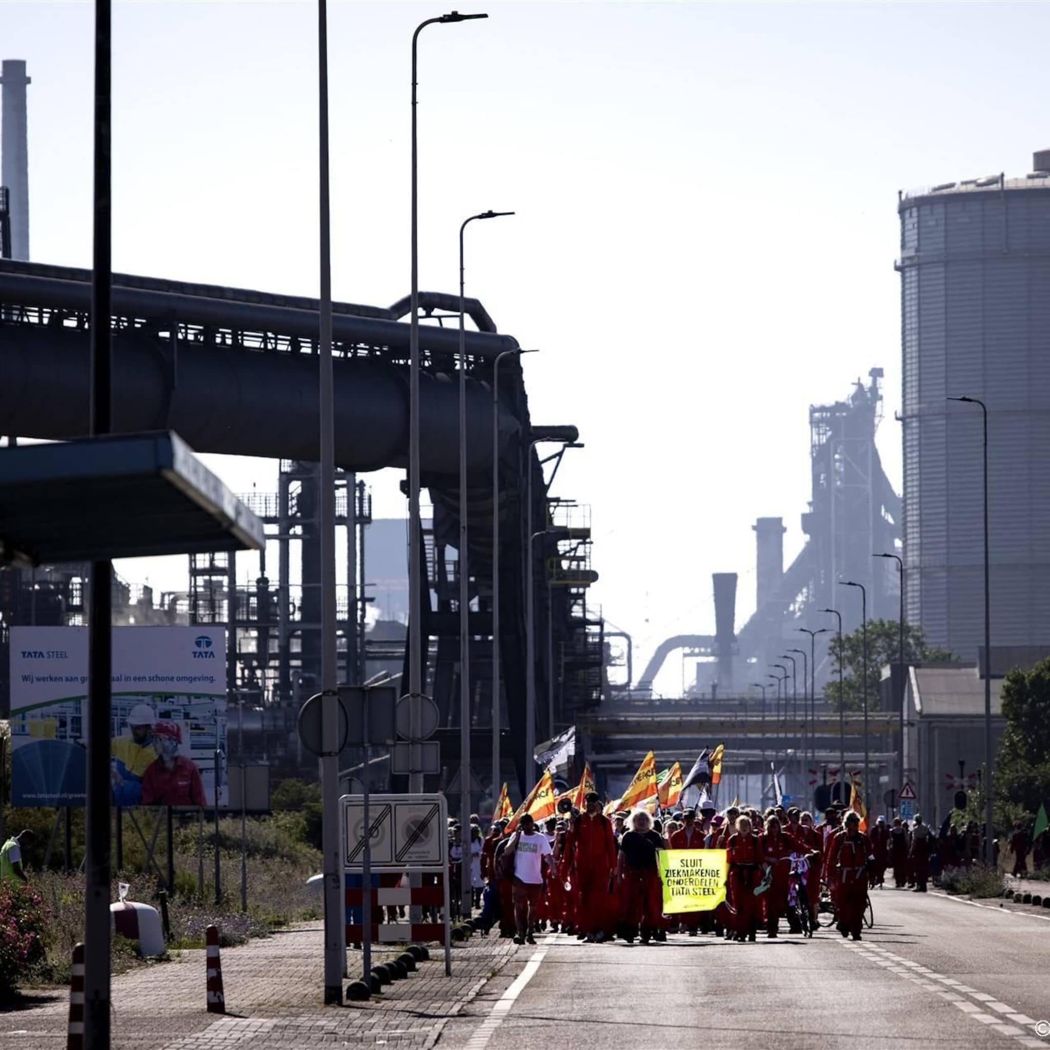tata steel door klimaatacties langer gas affakkelen nodig