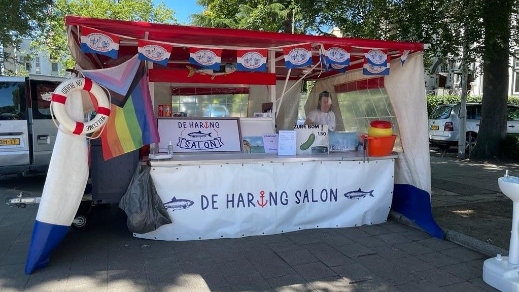 De Haringsalon van Micha. Privéfoto