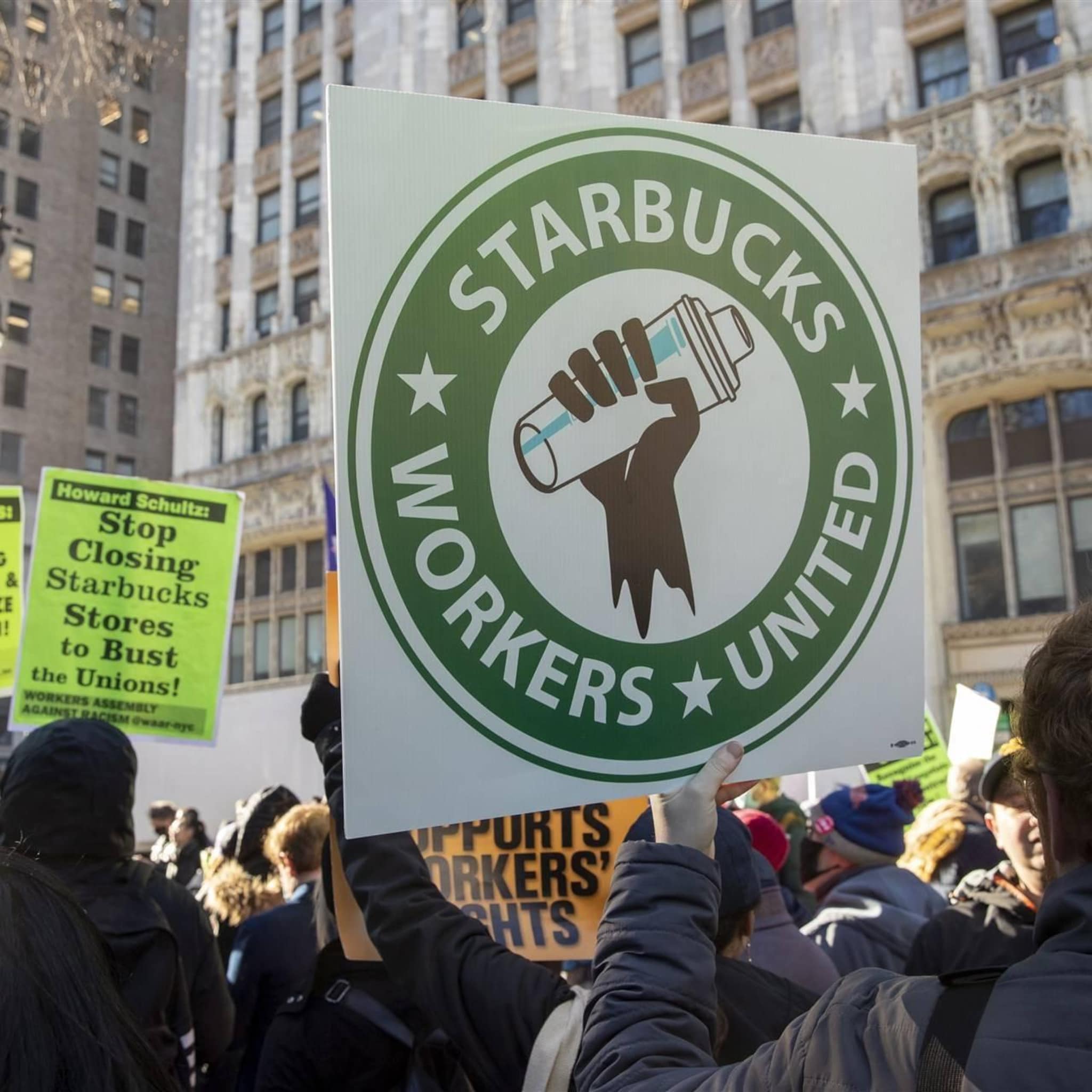 vakbond staking bij starbucks in vs om pride versiering