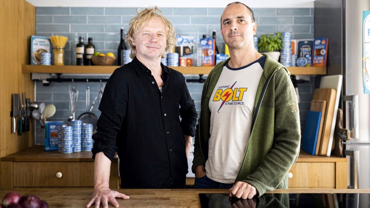 Fish Tales-oprichters Bart van Olphen (links) en Harm Jan van Dijk. Foto: Fish Tales