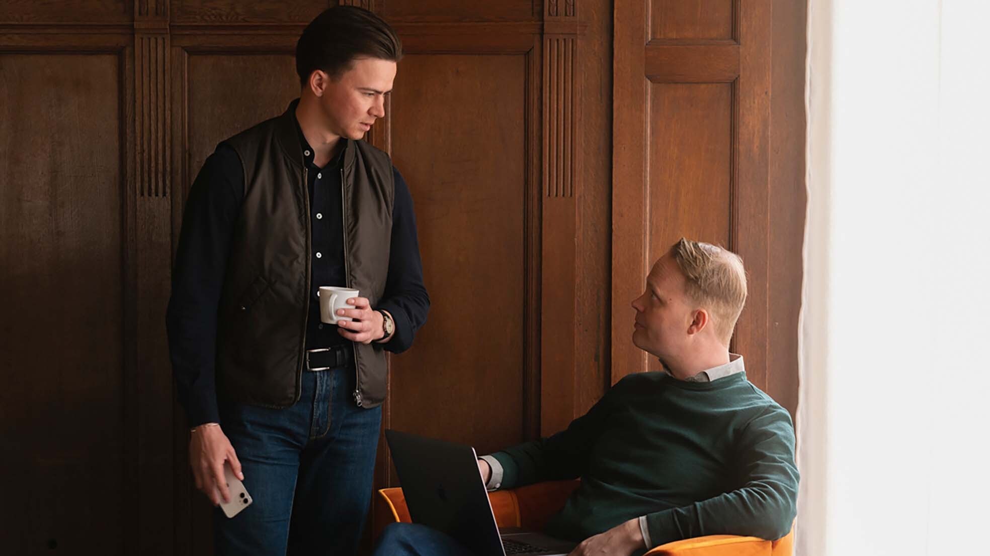 Broccoli-founders Wouter Hagoort (links) en Derrick Neleman.