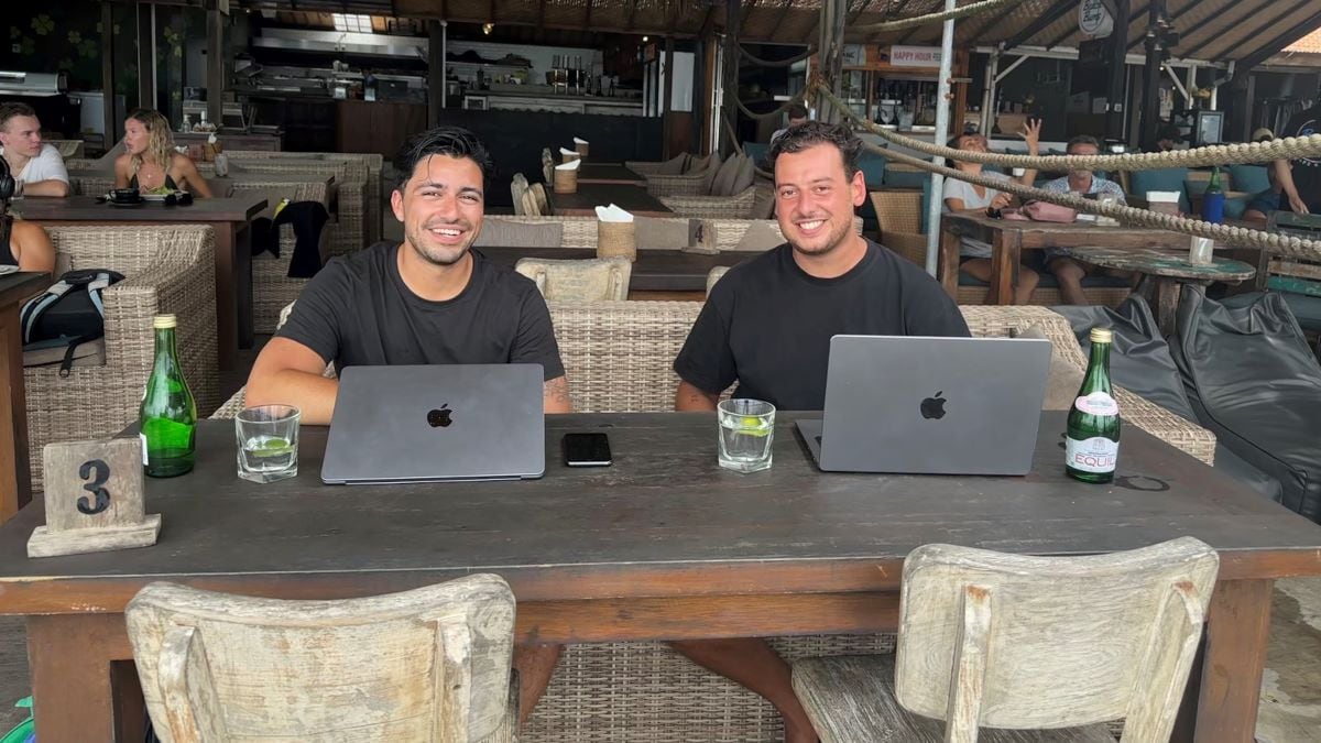 Worktribe-oprichters Brian de Mijttenaere (links) en Omar Ahmed. Foto: Worktribe