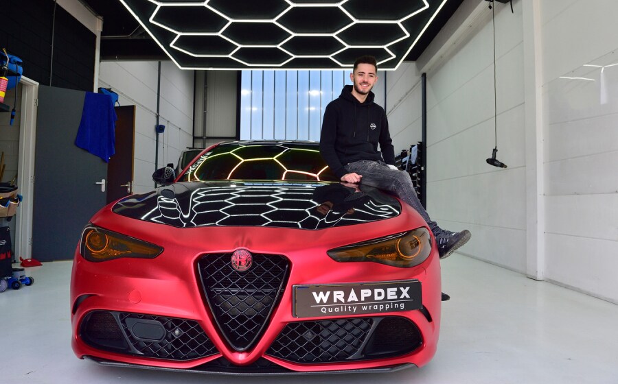 Alekos Zannias is eigenaar van Wrapdex. Foto: Pim Mul