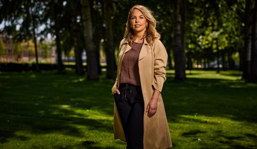 Samantha Rodrigues maakt kans op de titel Zakenvrouw van het Jaar: ‘Alles kan in het leven, maar alleen als je in jezelf gelooft’ Foto: Jan de Groen
