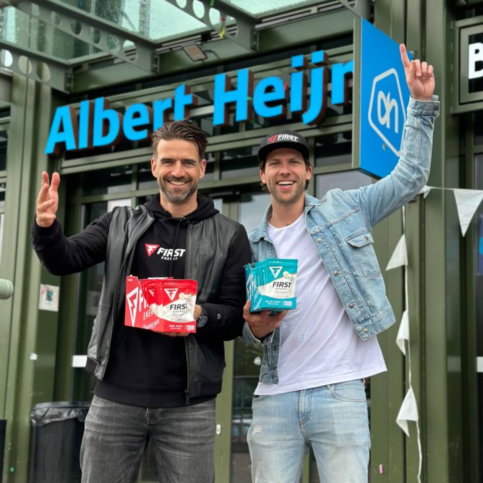 zo komt first energy gum van mark tuitert en thomas van der vlugt in de schappen bij albert heijn