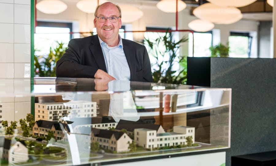 Peter Hutte, eigenaar bouwbedrijf Van Wijnen in Heerenveen. Foto: Martijn Heemstra.
