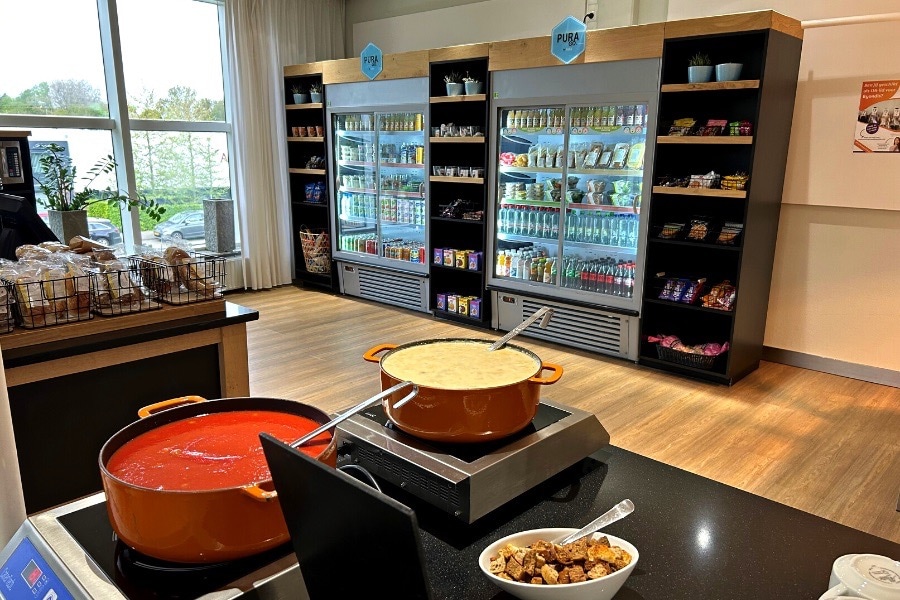 Mini Market Bedrijfscatering: revolutionair en vernieuwend. Foto: Pura Catering