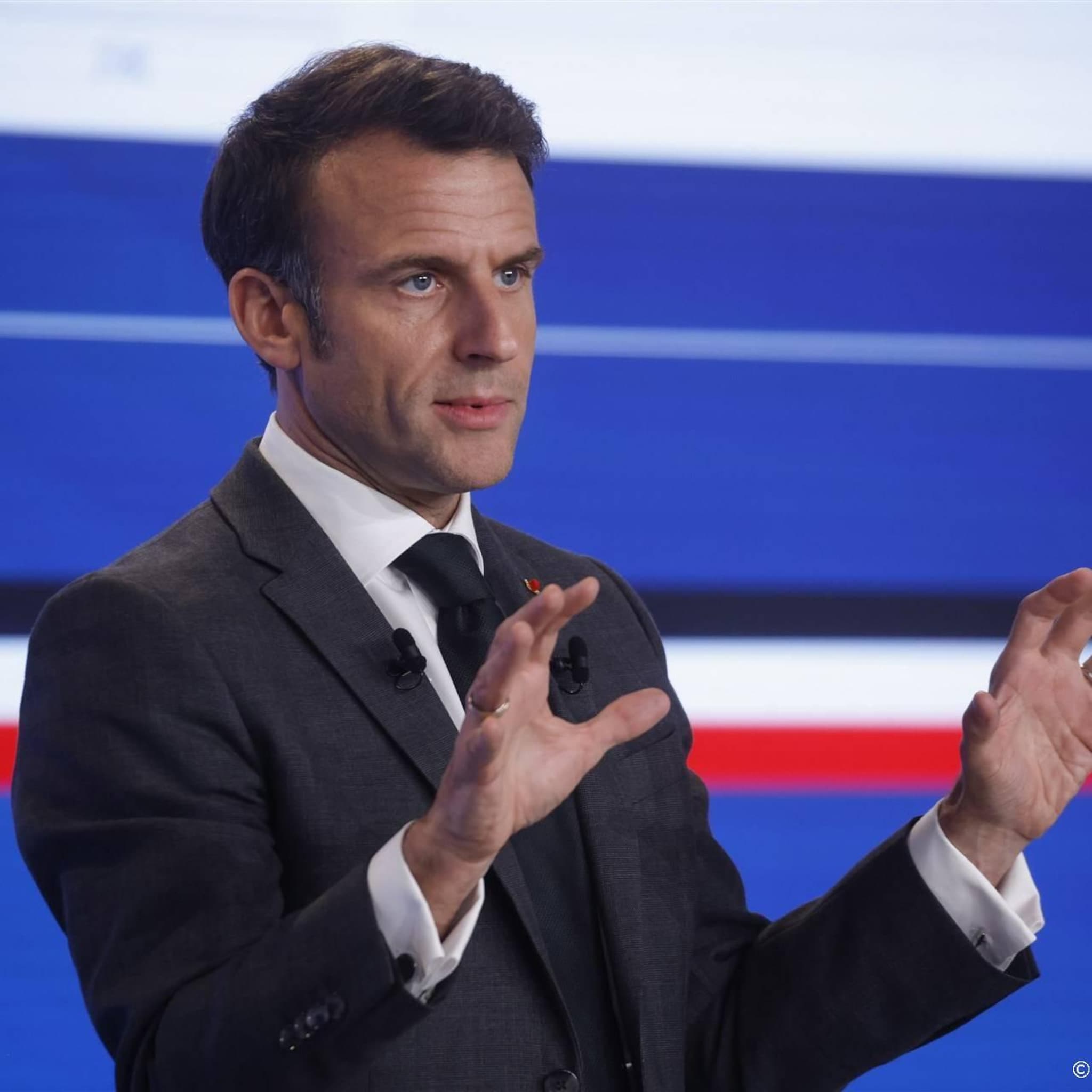 franse president macron praat met elon musk