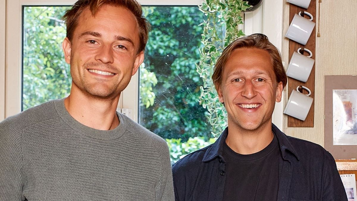 Max Kranendijk en Martijn Canters (rechts) zijn de ondernemers achter Oma's Soep. Foto: Oma's Soep