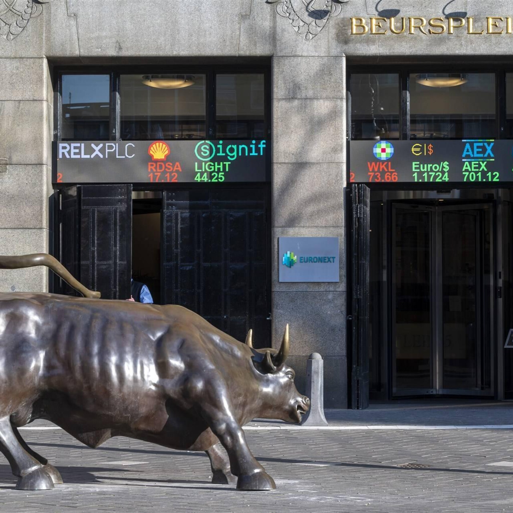 aex levert winst in abn amro en ahold dalen na cijfers