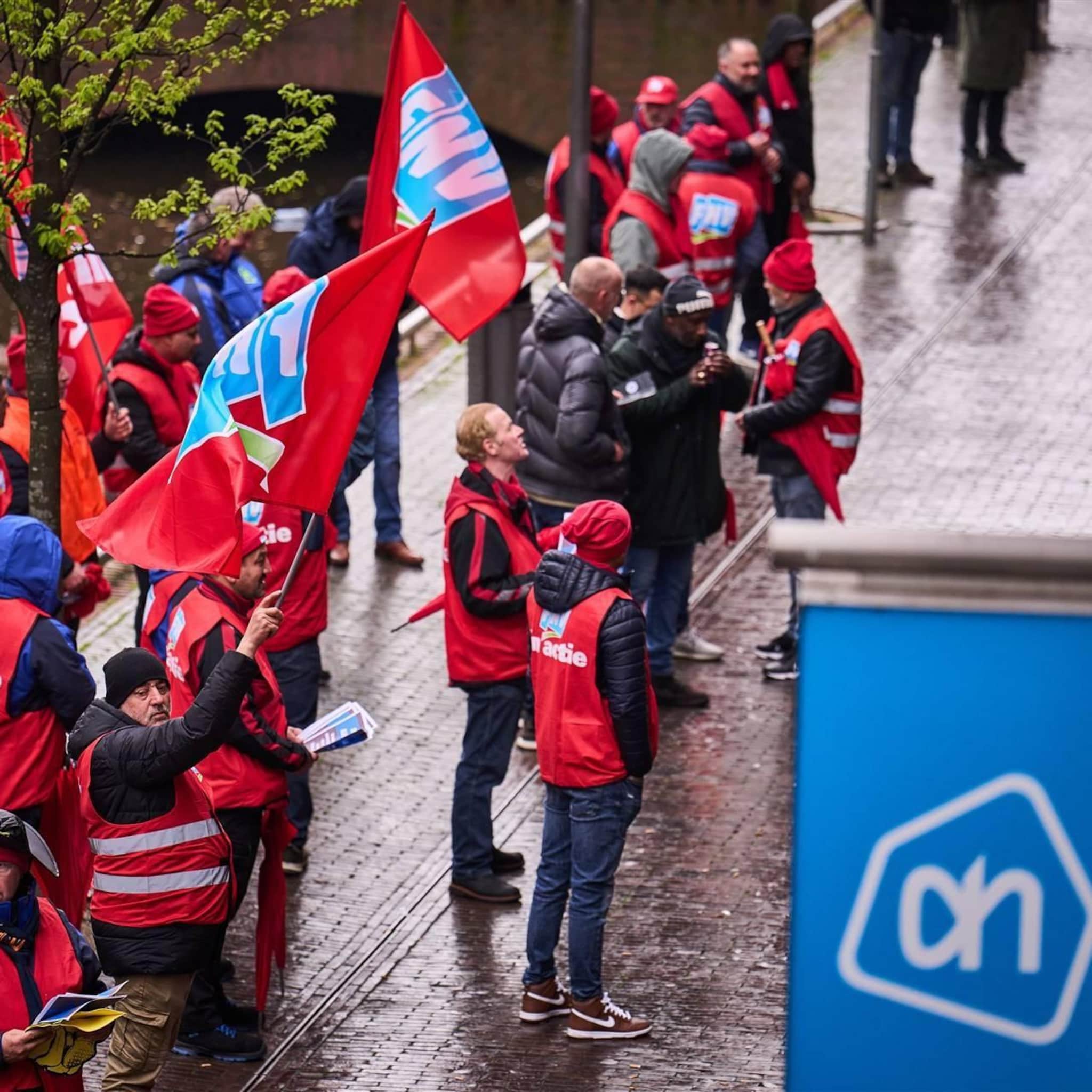 albert heijn ontkent intimidatie van stakende medewerkers