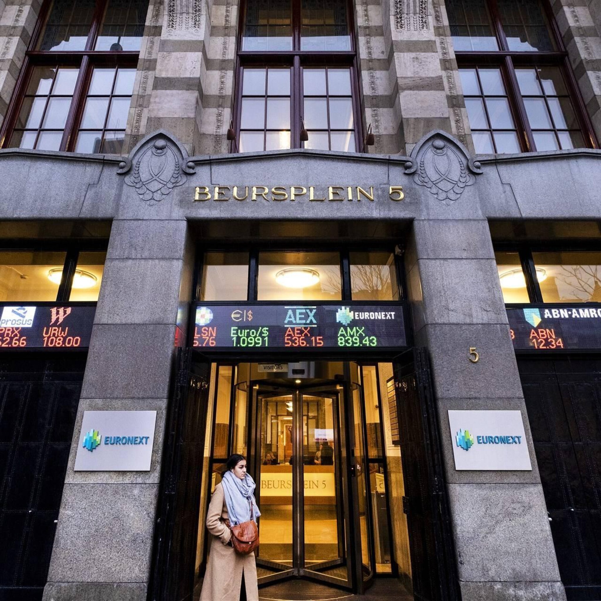 aandacht voor resultaten akzonobel en randstad op damrak