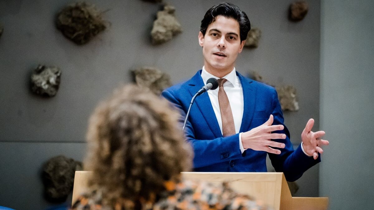 Rob Jetten, minister voor Klimaat en Energie, in de Tweede Kamer. Foto: ANP